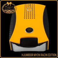 Ekskluzivan žuti hjumidor za automobil Myon Racing Edition, idealan poklon za muškarca koji ima sce
