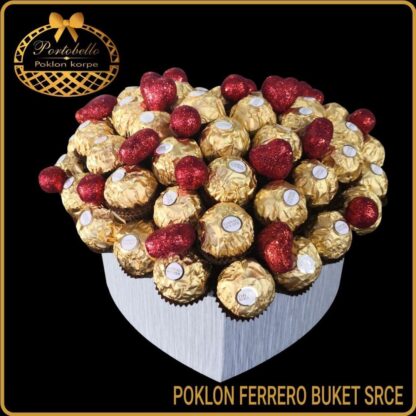 Poklon za zaljubljene Ferrero buket Srce