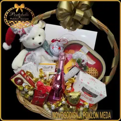 oklon za Novu godinu devojci novogodišnji poklon Meda, luxurious women's gift for the New Year