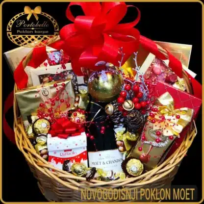 Luksuzan poklon za Novu godinu Novogodišnji poklon Moet, luxurious women's gift for the New Year