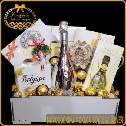 Elegantan poklon za Novu Godinu novogodišnji poklon Bottega Silver, luxurious women's gift for the New Year
