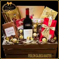 Poklon za žene gajbica Master poklon sa vinom, gift boxes for women
