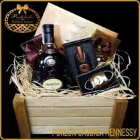 Ekskluzivan muški poklon gajbica Hennessy, vrhunski luksuzan poklon za doktora, gift basket for men