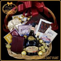 Luksuzni poklon za rodjendan muškarcu korpa saint Vivant