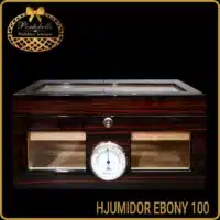 Vrhunski luksuzan poklon za ljubitelja cigara Hjumidor Ebony 100, originalan skup poklon za rodjendan