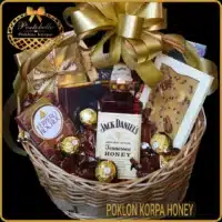 luksuzan poklon za muškarca korpa Honey, originalan poklon muškarcu za rodjendan, Gift basket for men